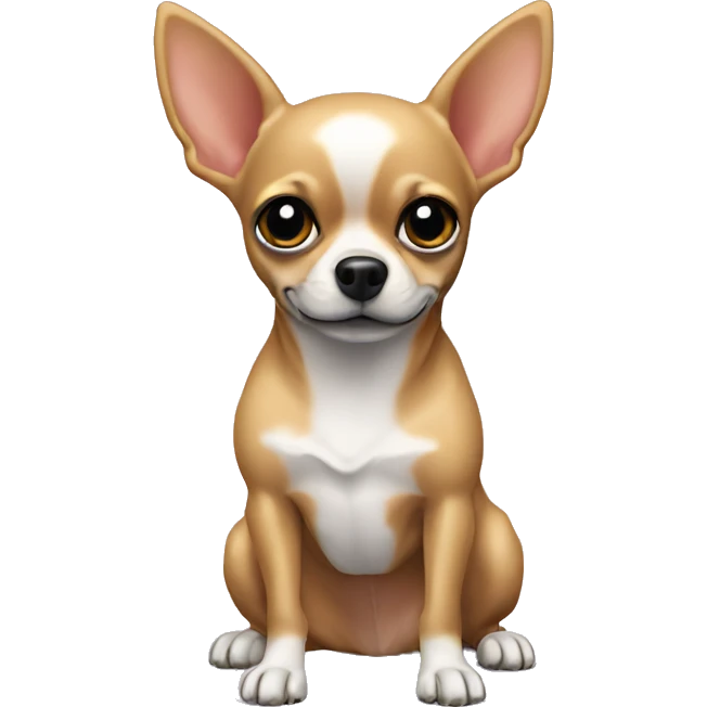 Chihuahua poil long en sweat-shirt  emoji