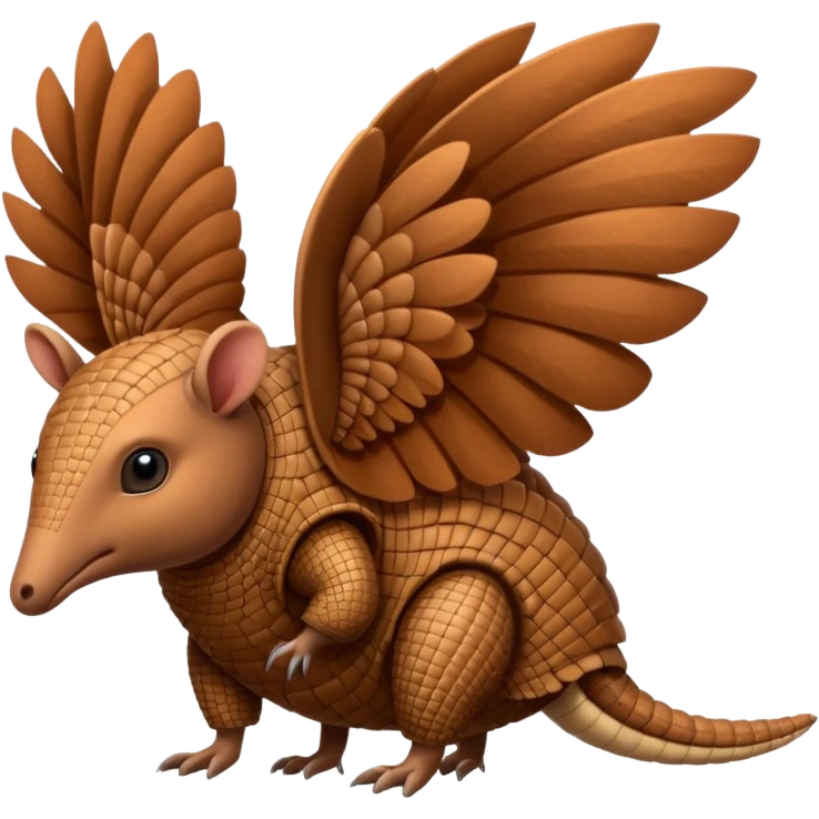 winged armadillo emoji