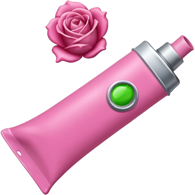 Tube de peinture rose emoji