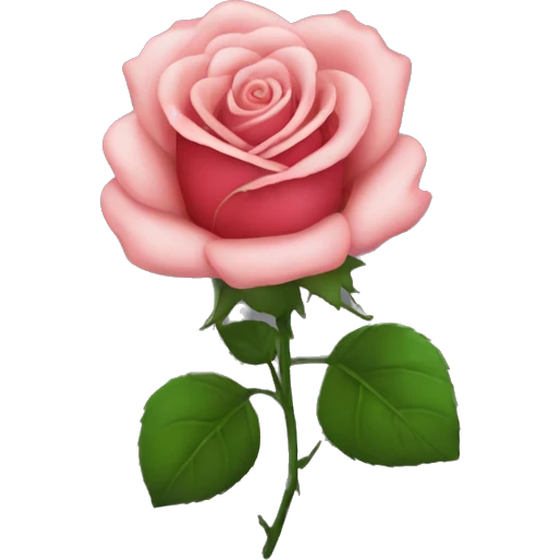 Rose in heart emoji