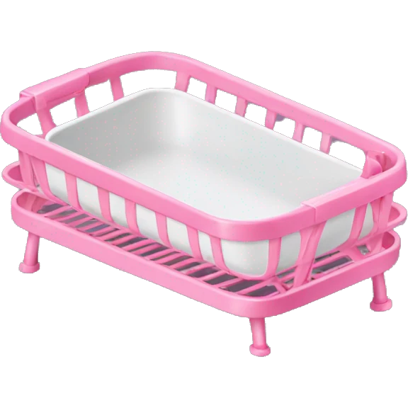 Pink Dish rack emoji