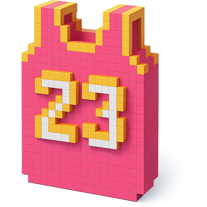 розовая баскетбольная майка с надписью "23", no background emoji