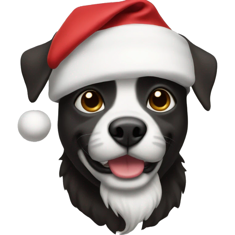Black bean as Santa  emoji