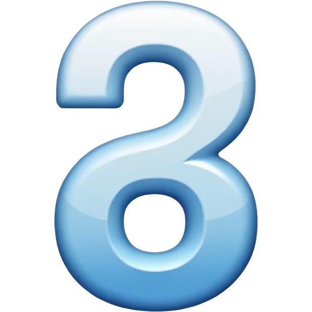 Just the number 26 with a white background emoji