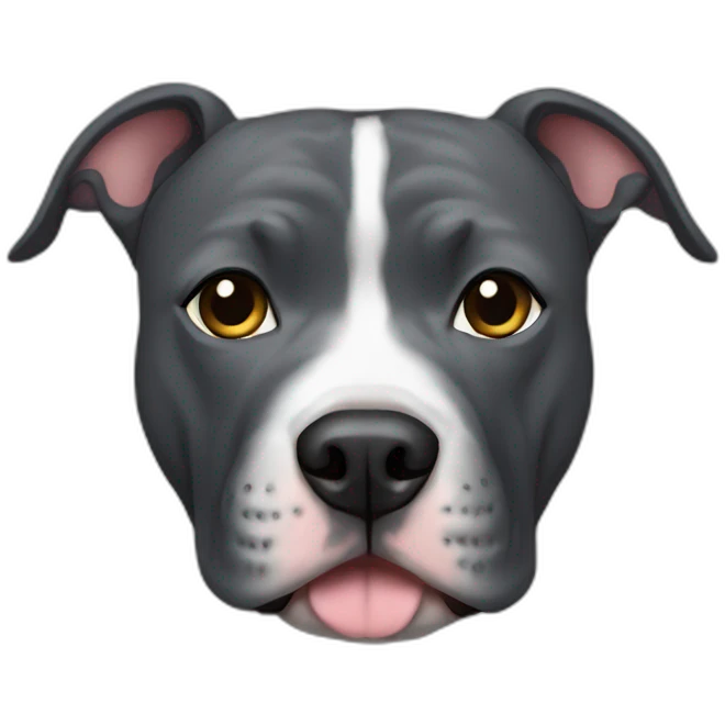 dark grey pitbull emoji