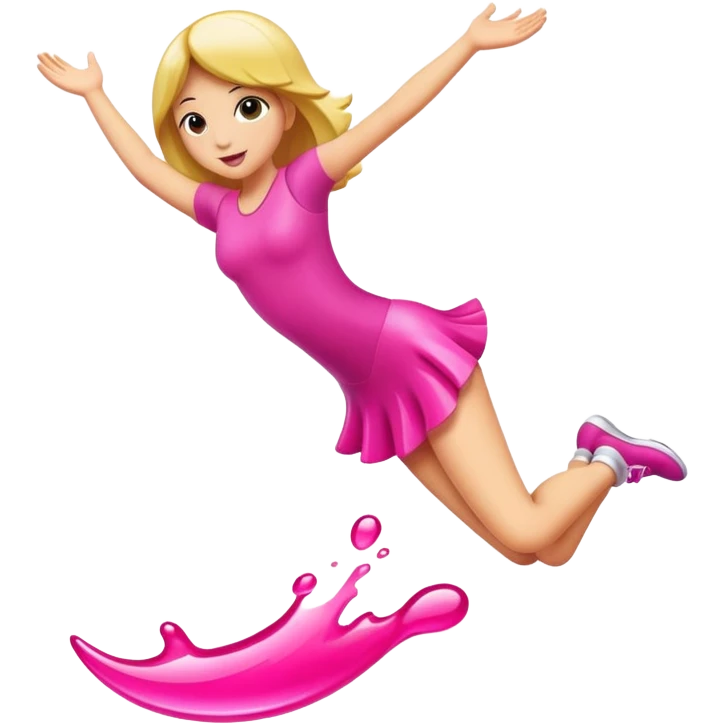 Salto pink emoji