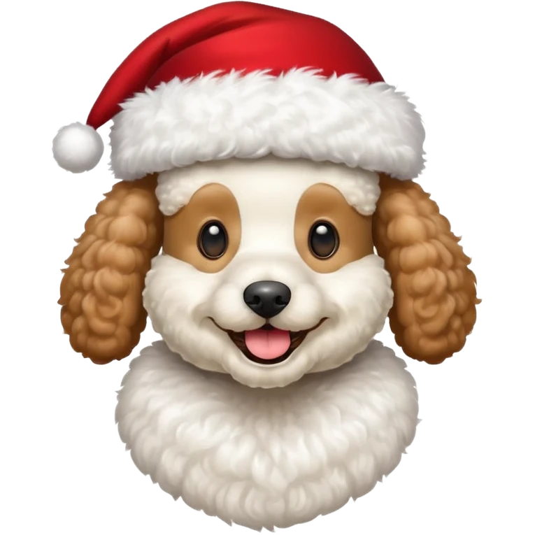 poodle santa emoji