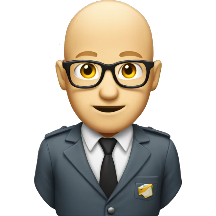 bald blond crazy nerd emoji