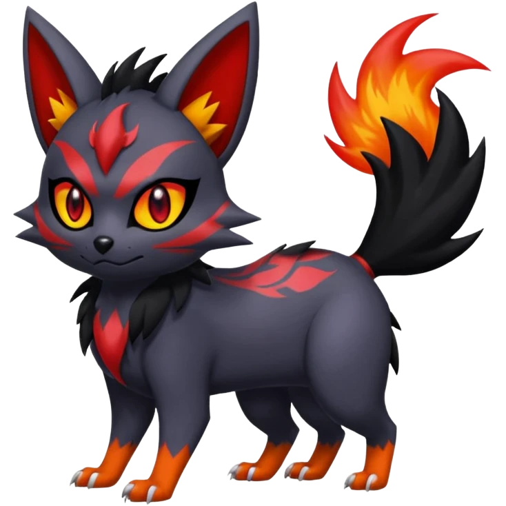 Noibat-Zorua-Nargacuga-Litten-Torracat-fusion-Fakemon-Pokémon-creature  emoji