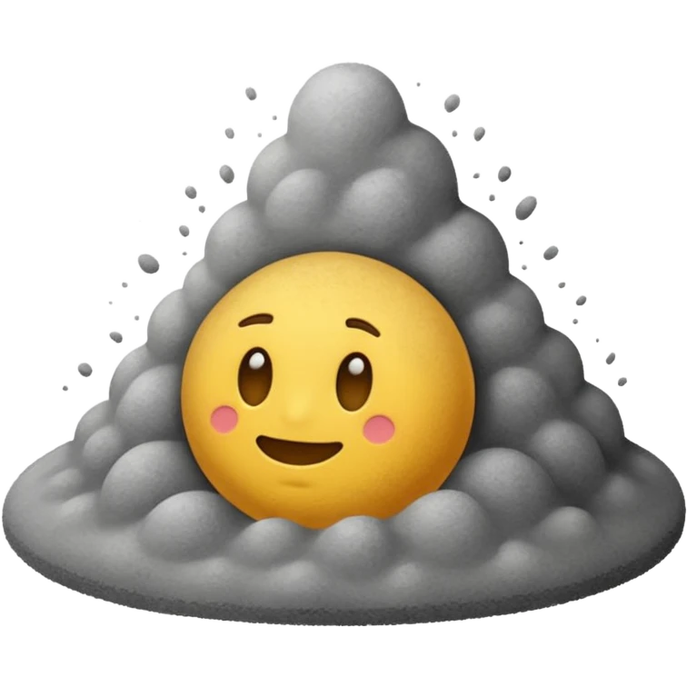 dust emoji, simple and clear emoji