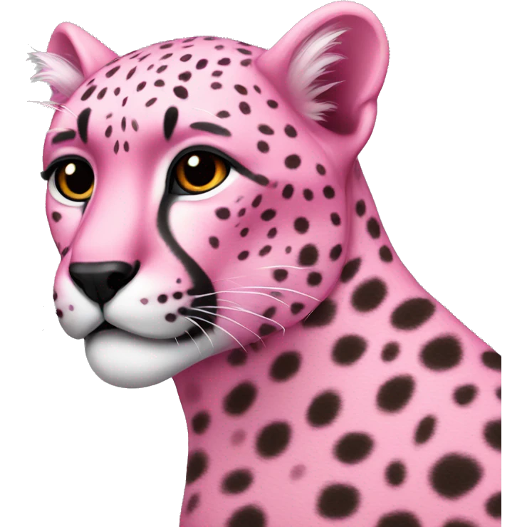 pink cheetah  emoji