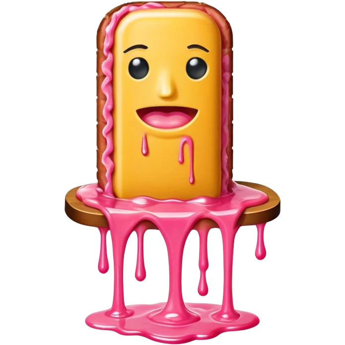  SPAM meat melted pink dripping sauce neo classical statue emoji