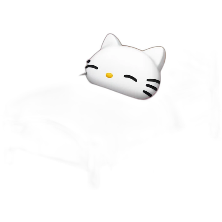 Hello kitty sleeps emoji