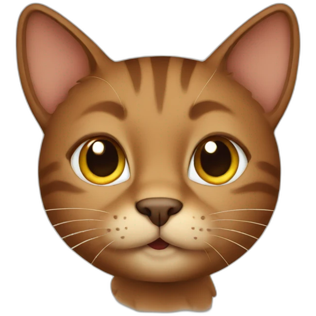 brown cat emoji
