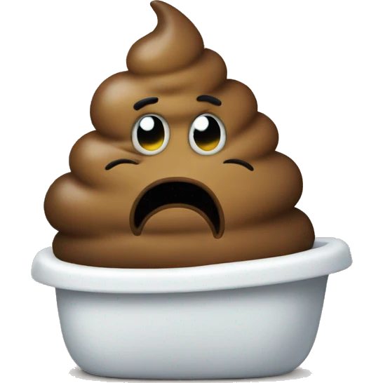 Poop emoji with add  emoji