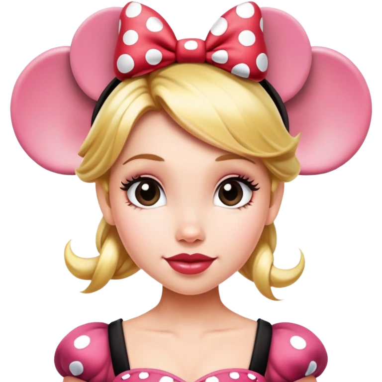 Tinkerbelle with Minnie Mouse ears  emoji