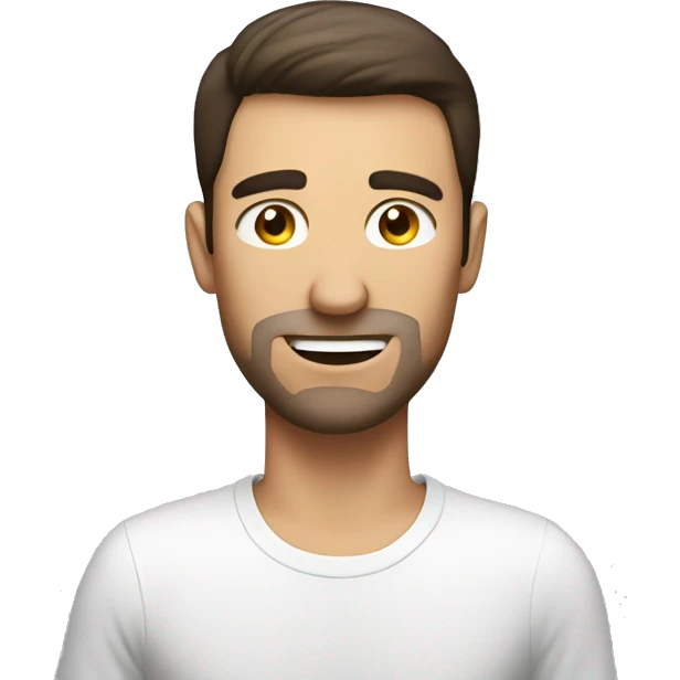 Brunette man on toilet  emoji