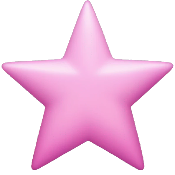 pink star without a face  emoji