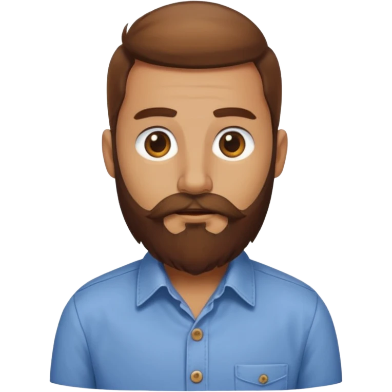 bearded bird with shirt emoji