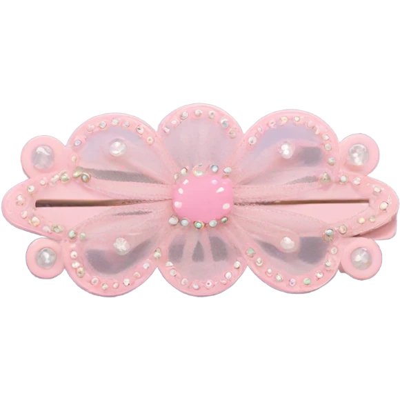 baby pink hair clip emoji