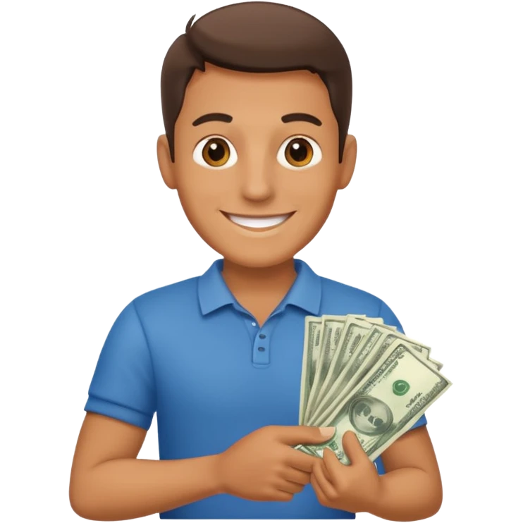 this guy with money emoji