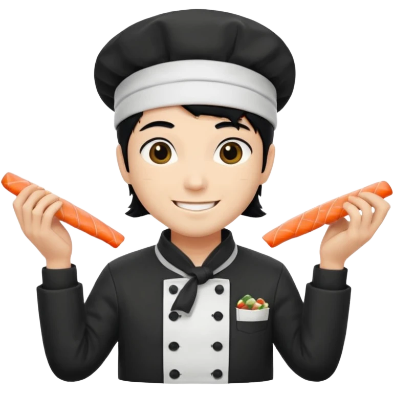 sushi master with bandana emoji