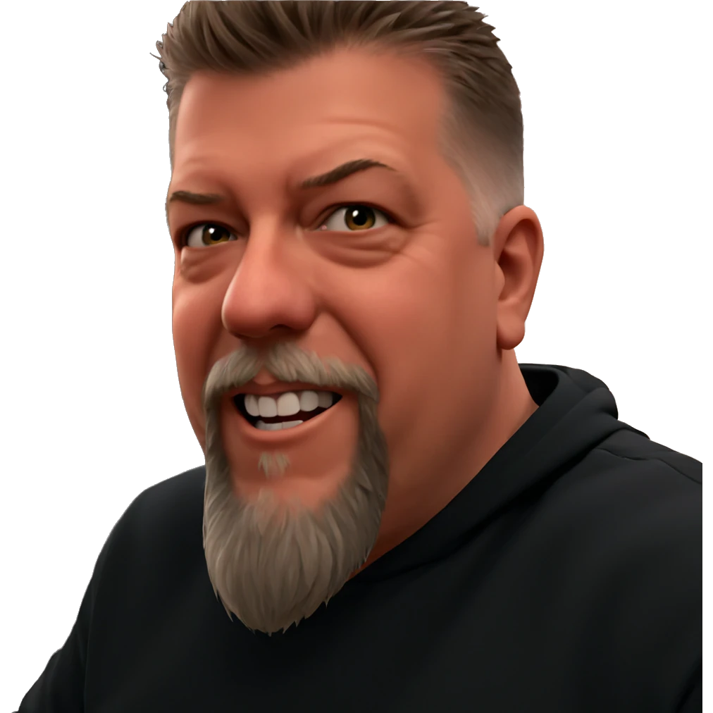 bearded boy in focus meme emoji