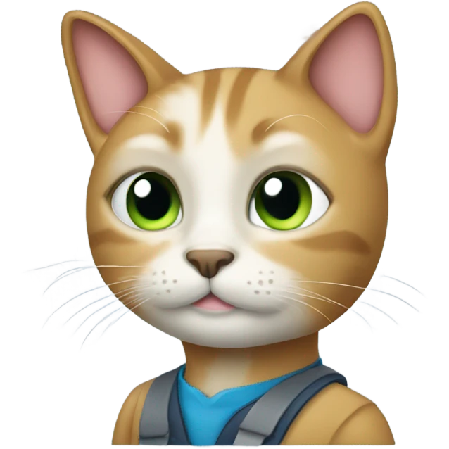 Cat with a job emoji
