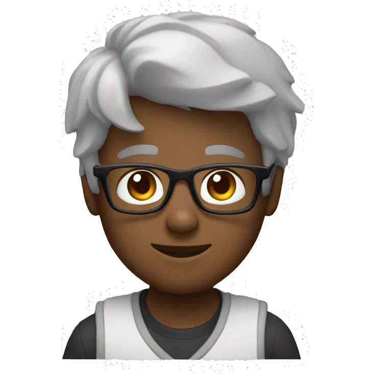 Square 3 piece specs boy emoji