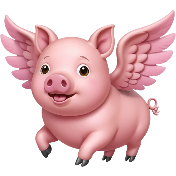 Flying pig emoji