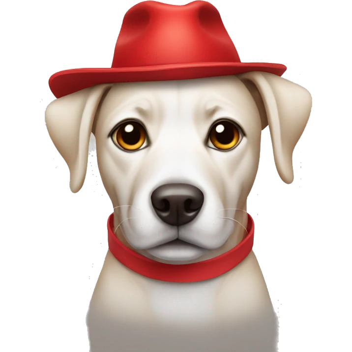 dog with red hat emoji
