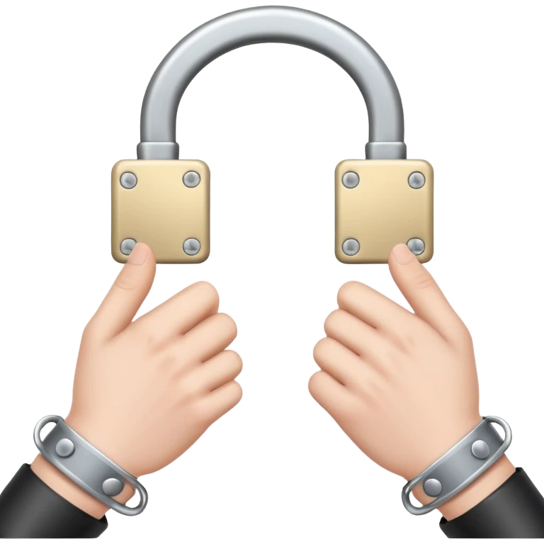 cuffed hand emoji