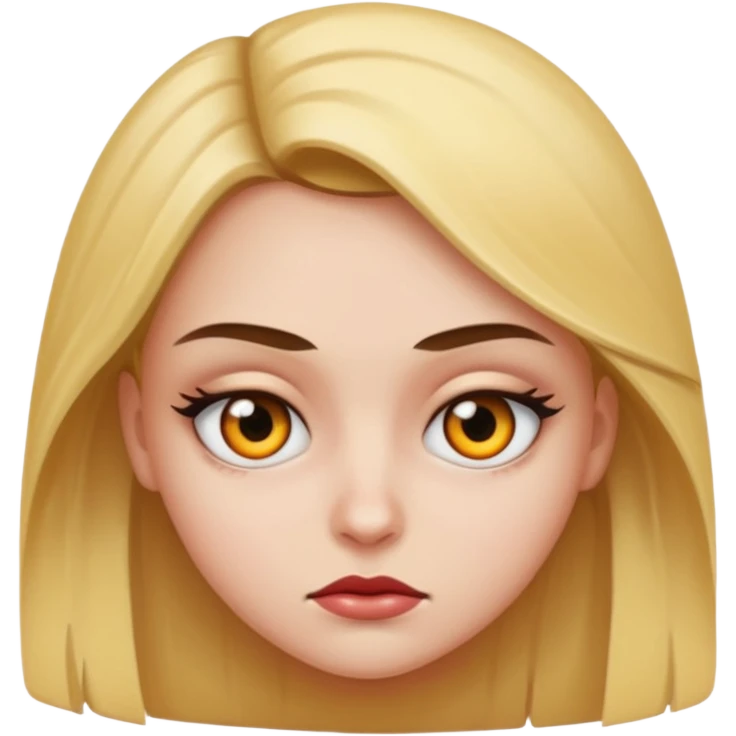 deadly stare one eye emoji girl  emoji