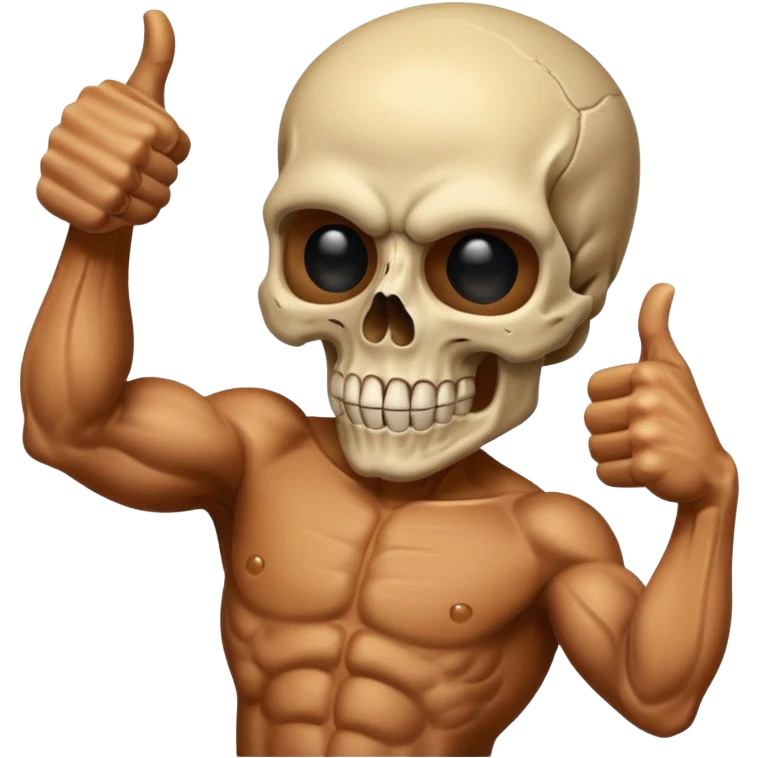 Skull punisher giving thumbs up emoji