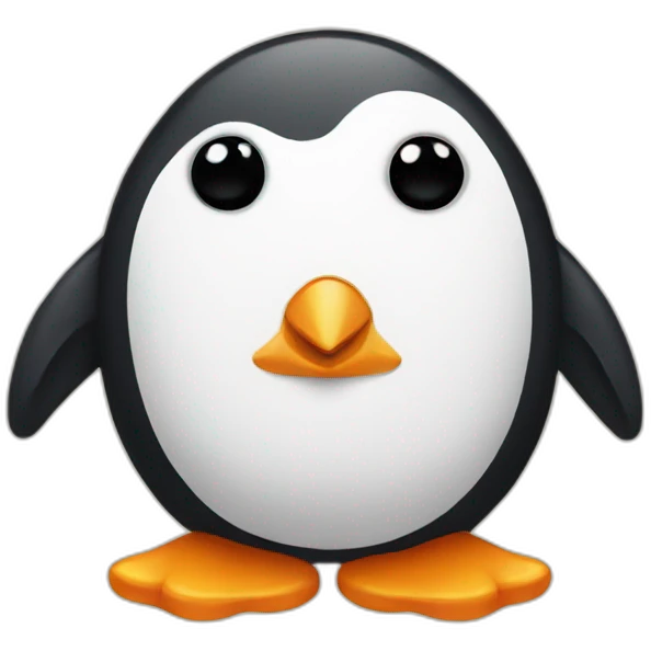 Four penguin emoji