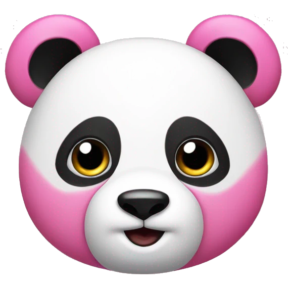 Pink panda emoji