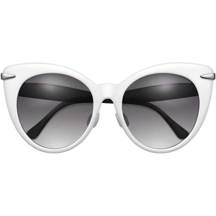 white luxury cateye sunglasses emoji