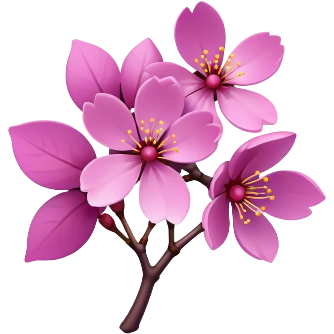 Cherry sakura purple emoji