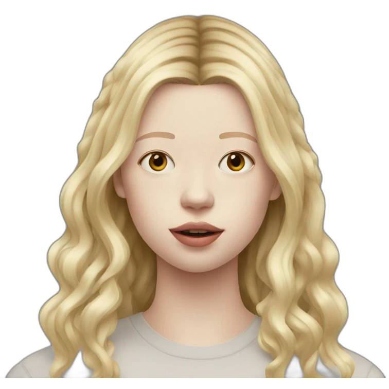 blonde mia goth emoji