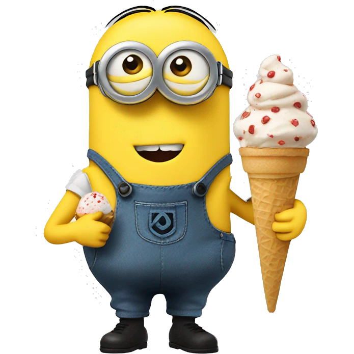 minion with icecream  emoji