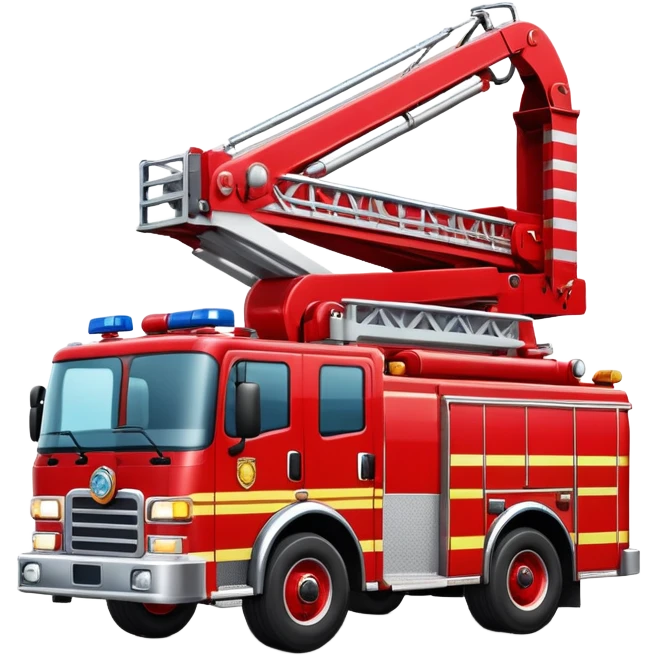 red fire truck emoji