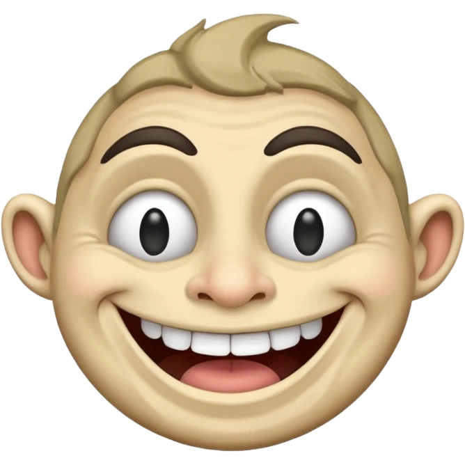 Troll face  which use in edits emoji