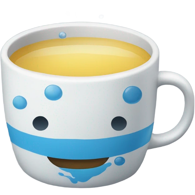 Taza con agua emoji