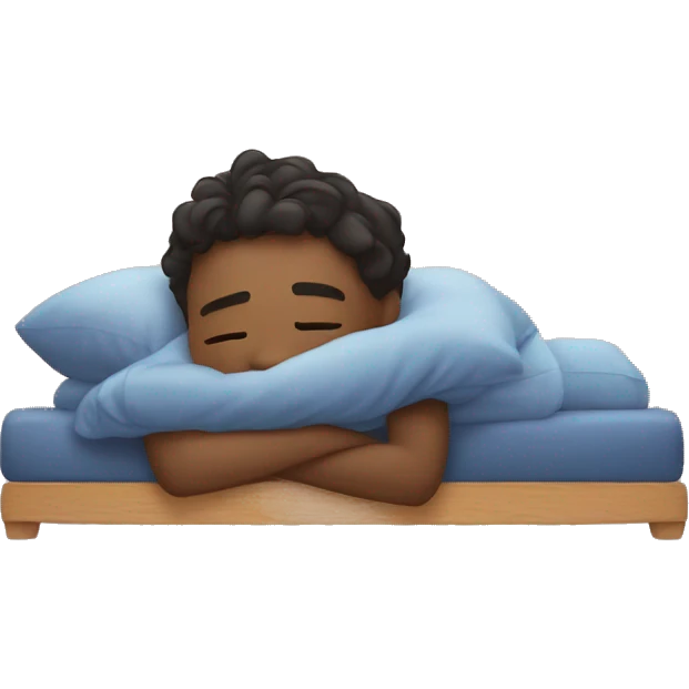 boy laying on his elbows dreaming passionately about love emoji