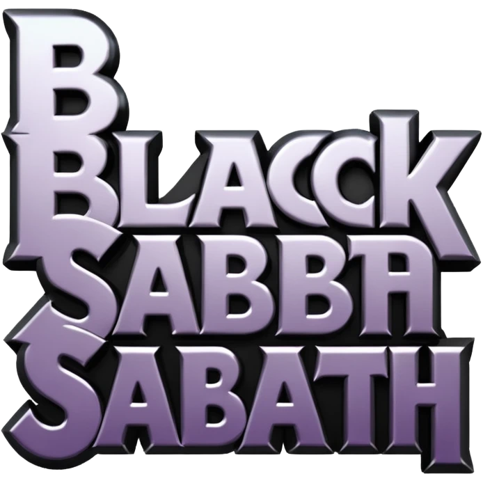 BLACK SABBAT TEXT LOGO emoji