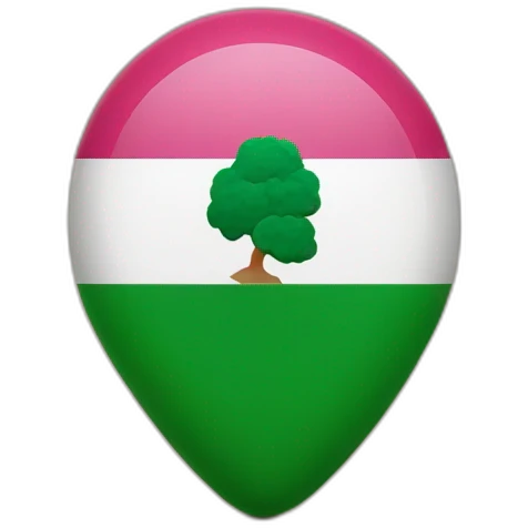 Bandera de Extremadura con una roca emoji