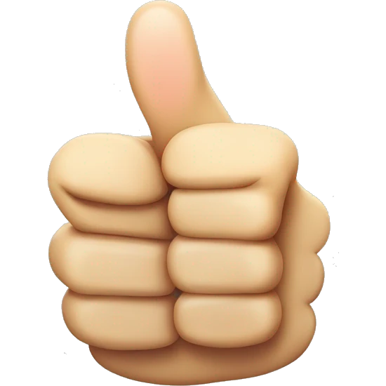 fat fingered thumbs up emoji