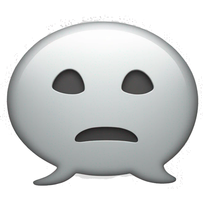 empty dialog bubble emoji