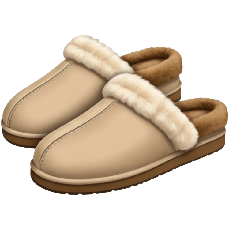 Fluffy Ugg House Slippers emoji