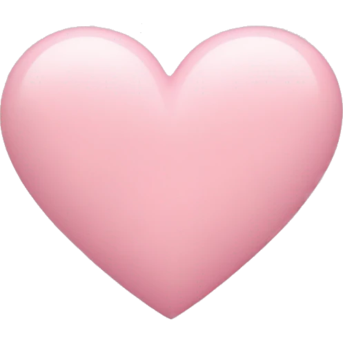 pastel pink heart emoji